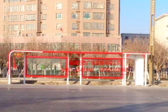 公交站臺實(shí)景圖