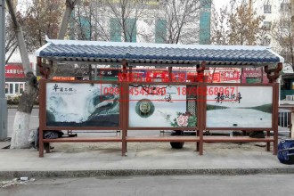 公交站臺實(shí)景圖